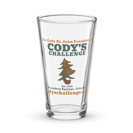 Cody’s Challenge Pint Glass-16-oz
